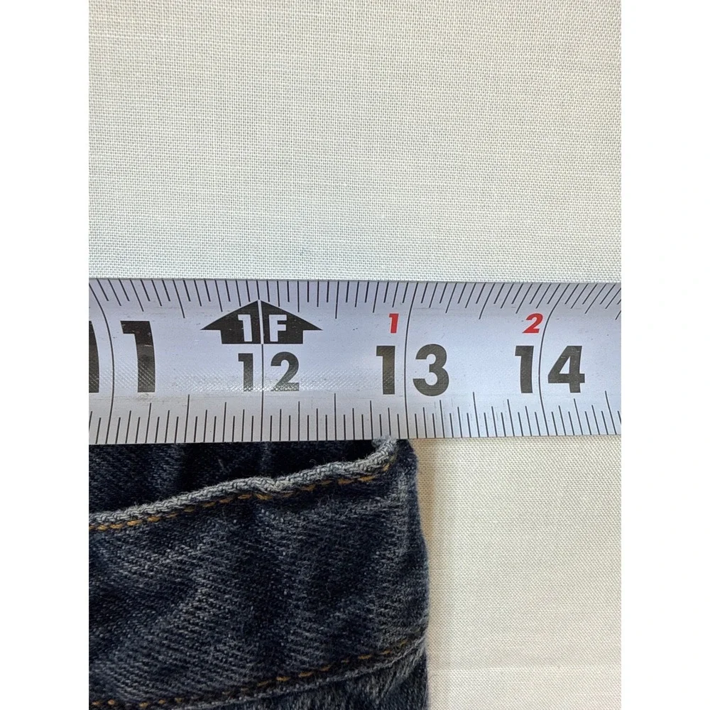 The Children's Place Boys Bootcut Jeans Blue Denim Size 12 Adjustable Waist